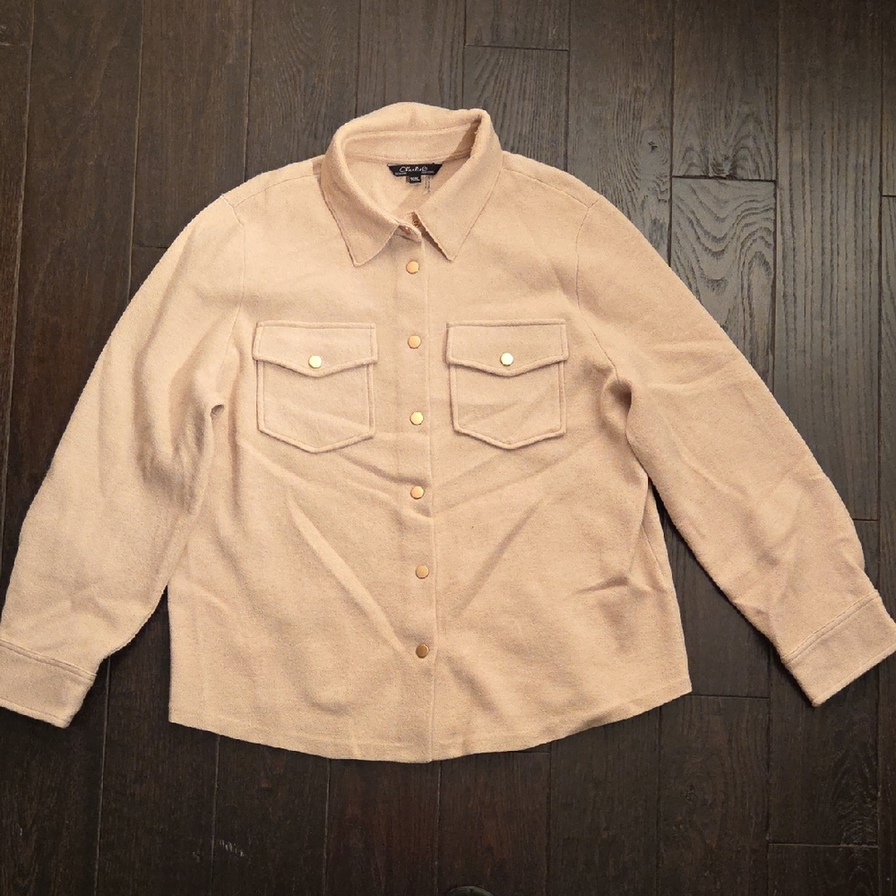 CHARLIE B Tan Utility Jacket